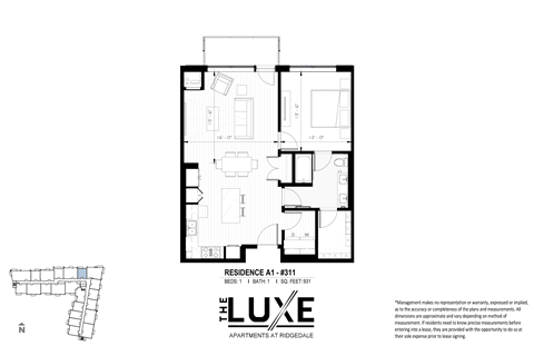 The Luxe, Apartments At Ridgedale